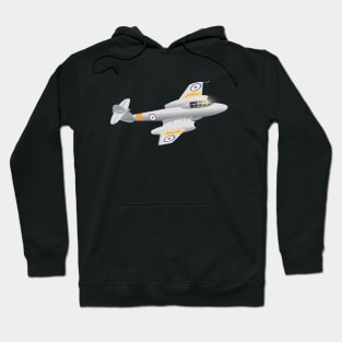 Gloster Meteor British WW2 Jet Fighter Hoodie